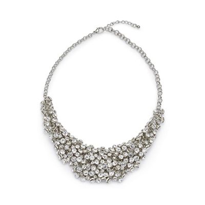 Diamante cluster necklace